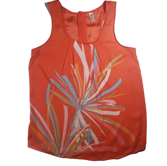 Gap Sleeveless Orange Flowy Top Size Small - Picture 1 of 8